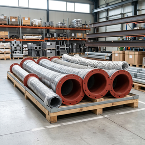 MARINE RUBBER INDUSTRIES Extrémités de raccord de tuyau d'arrosage en caoutchouc avec renfort en fil spiralé et revêtement extérieur en caoutchouc naturel, service de découpe - Product Image 2