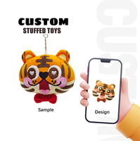 Porte-clés en peluche chat OEM ODM personnalisé, mini pendentif animal en peluche Kawaii, ornement de sac