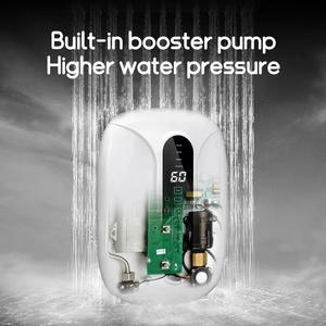<span class=keywords><strong>Chauffe</strong></span>-<span class=keywords><strong>eau</strong></span> électrique mural instantané, petit modèle domestique, chauffage rapide direct X1, double bouton, surpression constante - Product Image 5