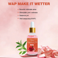 Huile de Yoni Vierge Biologique Naturelle à Base de Plantes, Huile Essentielle Rose Orange Lavande, Huile de Yoni Féminine avec Ingrédient Orange