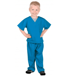 Kid's Costumes Party Doctor Nurse Play Scrub Suit Comfortable Unisex Solid Color Scrubs Uniforms Sets for <strong>Children</strong> - Product Image 1