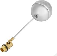 Réglable 1/4 Pouce DN15 Filetage Mâle En Acier Inoxydable Vanne À Bille Flottante Capteur De Flotteur D'eau Hydraulique Interrupteurs À Bille