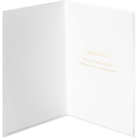 Carte de mariage élégante en papier d'art fait main avec logo personnalisé feuilles scintillantes pierres précieuses scintillantes pièces jointes en tissu uniques