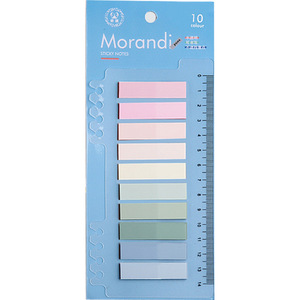 Onglets adhésifs semi-transparents réutilisables en PET Morandi, style minimaliste, pour indexation de feuilles détachées - Product Image 1