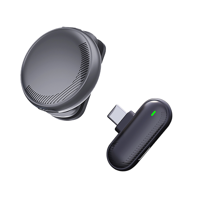 Intelligent Noise Reduction Wireless Microphone Button Cordless Microphones for Podcast, Vlogging, Recording