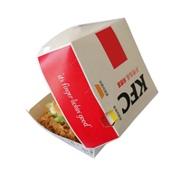 Boîte colorée d'emballage en carton de nourriture de hamburger de fast-food jetable écologique imprimé personnalisé