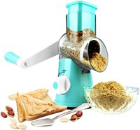 3 In 1 Groente Mandoline Slicer Swift Roterende Trommel Rasp Moer Shredder Veggie Cutter Dunschiller Spiralizer Kaas Chopper