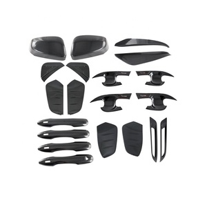 WZXD Car Accessories ABS Carbon Fiber Exterior Kit Cover Trims Mirror Handle Fog <b>Lamp</b> Covers for BZ4X 2023 - Product Image 1
