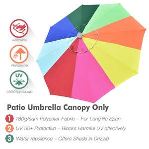 Parapluie droit Db en tissu pongé 190T, 8 baleines, imperméable, ouverture manuelle, pour voyage, fête, publicité, cadeau - Product Image 5