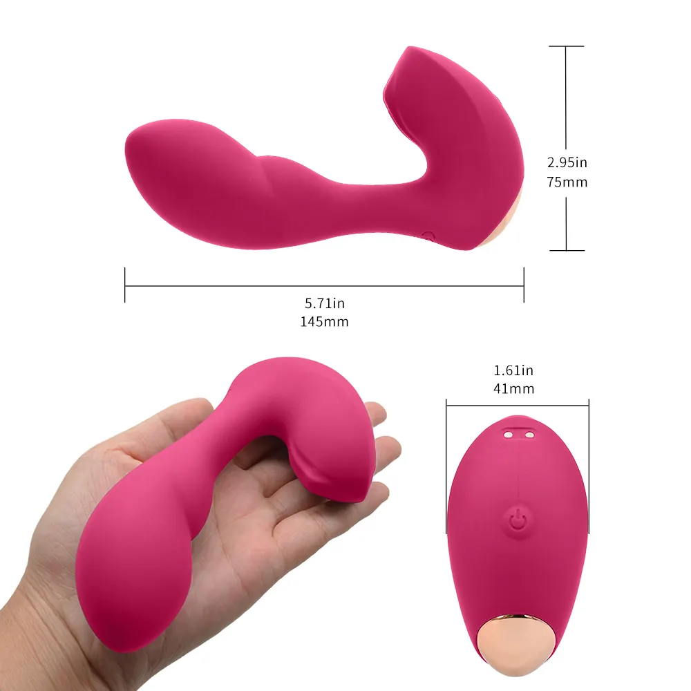 MiAi G Spot Vibrato clitoride 10 modalità di vibrazione e scorrimento stimolano i giocattoli femminili che succhiano il vibratore per le donne