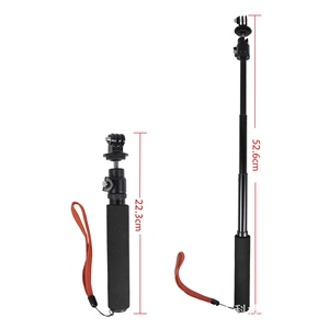 Portable 360 rotule caméra d'action photographie de rue bâton de Selfie en aluminium pour Insta360 Ace Pro <span class=keywords><strong>2</strong></span> <span class=keywords><strong>GoPro</strong></span> <span class=keywords><strong>Hero</strong></span> 13 DJI Osmo 5Pro - Product Image 1