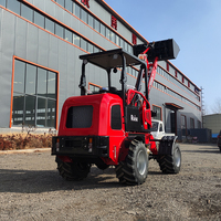 MOUNTAIN RAISE Mini Pala Gommata Compatta con Cabina Aperta, Caricatore Frontale Diesel per Fattoria con Pompa e Ingranaggi per Esportazione Globale