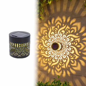 Lámpara de Proyección <span class=keywords><strong>Solar</strong></span> Mandala de 7 Colores Cambiantes, IP65 Impermeable, Decoración Automática para Cercas Metálicas, Terrazas, Postes, Patios y Jardines - Product Image 6