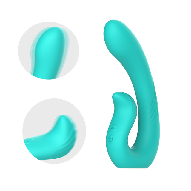 WINYI 2024 Trending U Shaped Vibrator Double Vibrating G Spot Massager Sex Toy Silicone Wearable Vibrator for Women