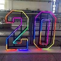 Enseigne lumineuse 2027 pour le décor de fête du réveillon du Nouvel An