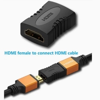Kabel Adaptor HDMI Female ke HDMI Female Sambungan Langsung dari Pabrik