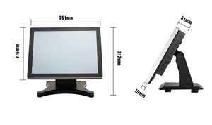 12 ''15'' 17 ''POS tout-en-un Windows 10 ordinateur de bureau tactile RAM DDR3 et écran tactile pour boutique magasin salon - Product Image 4