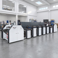 Machine d'impression flexographique horizontale automatique HENYUE à servomoteur continu pour sacs en plastique, sacs en papier et étiquettes (Nouveau)