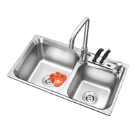 K-EBR12050 évier de cuisine composite/évier installer/double évier de cuisine avec égouttoir
