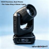 Projecteur à tête mobile 295W haute luminosité 540 ° Pan 270 ° Projecteur de scène inclinable 16 canaux DMX512 pour bars, DJ et événements disco