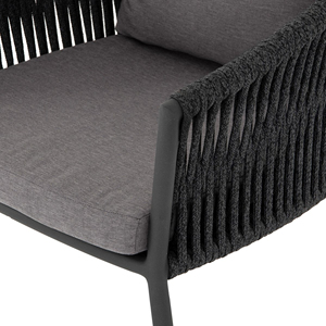 Chaise de jardin en aluminium avec cadre en corde pour <span class=keywords><strong>restaurant</strong></span> extérieur - Roy - Product Image 6
