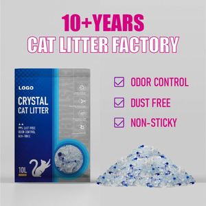 Arena para Gatos de Cristal de Silicio Natural de Alta Calidad, Ecológica, Súper Absorbente, Sin Polvo, Aglutinación Rápida, Desechable por el Inodoro, Extra Absorbente de Olores - Product Image 1