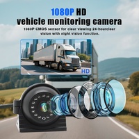 Sistema de Cámara con Cable para RV, Kit de Respaldo 4G para Camiones y Tractores, Sensor de Reversa para Seguridad del Automóvil, Resistente al Agua, Visión Nocturna