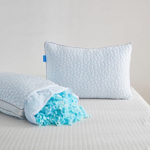 Cooling Gel-infused <strong>Memory</strong> <strong>Foam</strong> <strong>Pillow</strong> <strong>Shredded</strong> <strong>Memory</strong> <strong>Foam</strong> Filled Bamboo Side Sleeper <strong>Pillows</strong> - Product Image 5