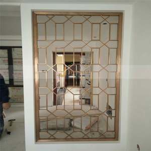 Panel Divisor de Habitaciones Corredizo con Estructura de Acero Inoxidable Translúcido, Resistente al Agua y Personalizable, Fácil Instalación - Product Image 1