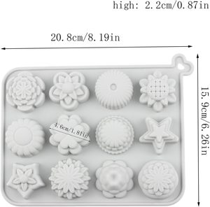 Moldes de Silicona para Hornear Personalizables de Fábrica, con Formas de Flores, Arcoíris y Estrellas, Antiadherentes, Libres de BPA, con Certificación LFGB Platinum - Product Image 2