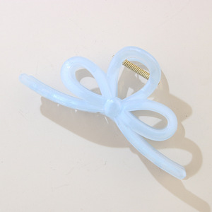 Beautiful Large 13cm Jelly Pink Solid Color Hair Claw Clip New Design Korean Unisex Hair Accessories Recycled <b>Resin</b> Plastic - Product Image 6