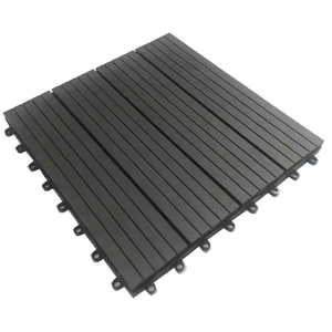 Piastrelle per Decking WPC moderne fai da te ad incastro 300*300mm spazzolate lisce venature di legno lunghe pavimentazioni per esterni per giardini - Product Image 5