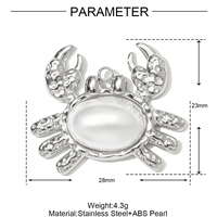 Pendentif Serpent en Acier Inoxydable 304 Plaqué Or 18K, Non Ternissant, Composant DIY pour Artisanat, Collier Classique pour Femme, Cadeau