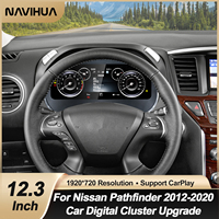 Tableau de bord numérique de 12,3 pouces, compteur kilométrique virtuel, écran de voiture, nouvelle mise à niveau pour Nissan Pathfinder 2012-2020