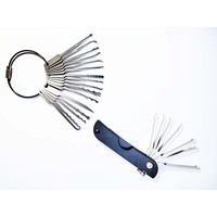 Nouveau Jacknife remplaçable 24 pièces en acier inoxydable multifonctionnel pliable JackKnife 24 en 1 OEM poche pli outil pliant serrure Pick Set
