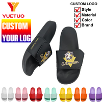 Sandales Velcro personnalisables à logo, unisexe, avec sangle en PU réglable, pour la plage, en PVC durable, amortissantes et respirantes – Collection été, Vente Flash