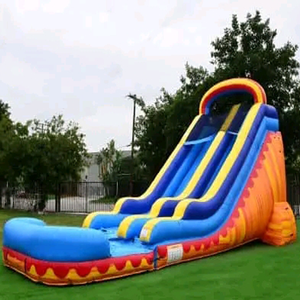 Tobogán Acuático Inflable de PVC Comercial Resistente al Fuego de 8x4x6m y Casa de Brinco Colorida para Adultos y Niños - Product Image 3