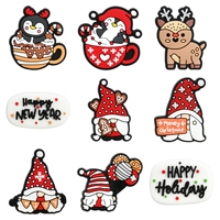 Noël Chaussure Charmes Décoration Père Noël Pins Accessoires pour Enfants Garçon Fille Adulte Anniversaire Noël Faveur Cadeaux