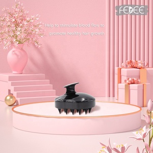 Brosse à cheveux à poils souples en silicone pour shampooing, exfoliant en silicone, masseur de cuir chevelu et de cheveux, brosse à shampooing pour <span class=keywords><strong>la</strong></span> tête - Product Image 6