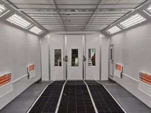 Cabines <span class=keywords><strong>de</strong></span> <span class=keywords><strong>peinture</strong></span> électriques certifiées CE fabriquées en Chine, éclairage LED, lampes infrarouges, 24 kW, salle <span class=keywords><strong>de</strong></span> <span class=keywords><strong>peinture</strong></span> automobile, brûleur diesel - Product Image 4