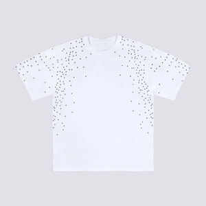 メンズ オーバーサイズ Tシャツ クロス散布図柄 カジュアル ストリートウェア 半袖 Tシャツ リラックスフィット デイリー/ラウンジウェア用 - Product Image 2