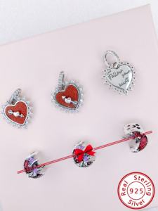 Vente en gros d'usine, marque HaYa, breloques tendance en argent sterling 925 pour bracelets, accessoires de fabrication de bijoux DIY en vrac - Product Image 6