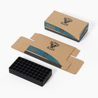 Boîte d'emballage personnalisée pour cartouches de 9 mm avec plateau en plastique, boîte à munitions vide en carton ondulé, fabricant, vente en gros
