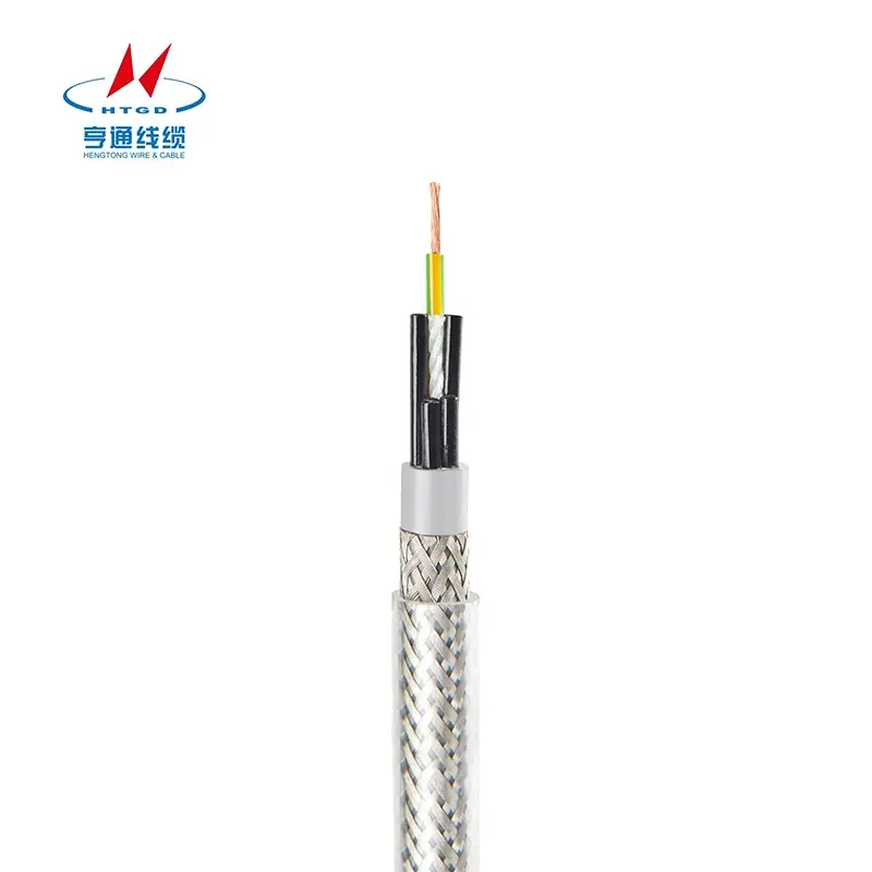High quality famous control cable suppliers 300V 500V shielded PVC insulation flexible industrial control cable