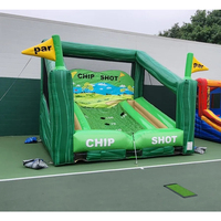 Jeu de golf gonflable d'intérieur et d'extérieur pour le putting, défi de cible de putting pour événements sportifs et location d'activités scolaires