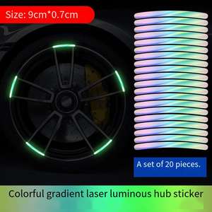 <span class=keywords><strong>Pegatinas</strong></span> Reflectantes Luminosas Impermeables y Duraderas para <span class=keywords><strong>Bicicleta</strong></span> YX, para Montar de Noche, para Ruedas, Accesorios para Bicicletas de Equilibrio para Niños - Product Image 6