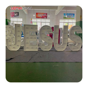 Ventes directes LED géant 4 pieds Marquis lettrage personnalisé amour mariage grands chiffres 3 pieds épousez-moi bébé Marquis lettrage - Product Image 3