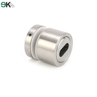 Vis de fixation en acier inoxydable 316/316L sans cadre pour verre, design moderne EKOO, finition satinée/miroir haute brillance pour escalier