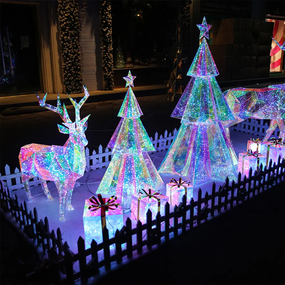 Có Thể Tháo Rời Lớn Ngoài Trời Năm Mới Led Light Deer Tree Giáng Sinh Trang Trí Nguồn Cung Cấp Bộ Cho Mùa Đông Wonderland Giáng Sinh Đảng