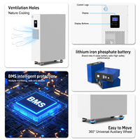 Batterie au lithium Lifepo4 51,2V 300Ah, onduleur hybride 10kW 11kW, batterie solaire 48V 15kWh 16kWh, système tout-en-un batterie et onduleur